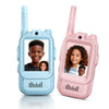 Walkie-talkie con videoteléfono inalámbrico para niños (rosa y azul)