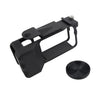 Accesorio de jaula con soporte de mano para cámara de acción DJI Osmo Action 6 Street Photo. Especificaciones: Marco + tapa de lente, color negro.