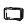 Estuche de expansión con marco protector metálico para cámara DJI Osmo Action 6 Flymile (negro y rojo)