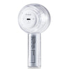 Mini ventilador de mano Turbo USB práctico con luz colorida deslumbrante (blanco)