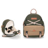 Cwatcun D249 - Bolso de hombro informal para cámara DSLR, descomprimido, de acceso rápido, color verde militar medio