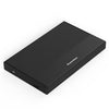 Carcasa para disco duro móvil Blueendless MR23G Tipo-C 3.0 SATA de 2,5 pulgadas, mecánica, de aluminio (negra)