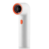 Ventilador de tubo curvo F21 de alta velocidad, miniventilador portátil turbo con pantalla digital de alta potencia (blanco)