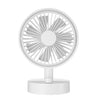 Ventilador de escritorio giratorio multifunción F4, portátil, silencioso, con carga USB, para oficina y dormitorio (blanco)