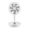 Ventilador plegable telescópico de escritorio F11 para exteriores, miniventilador portátil con carga (blanco estándar)