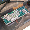 Teclado mecánico ruso FREE WOLF K3 con cable para juegos de 1,5 m, interruptor de soldadura, interruptor verde agua y rojo.
