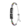 Pulsera inteligente sin pantalla con monitor de ritmo cardíaco y podómetro para hombres y mujeres (negro)