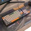Teclado mecánico con cable coreano ZIYOULANG K3 de 1,5 m, estilo: interruptor rojo microbrillante intercambiable en caliente