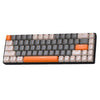Teclado mecánico portugués ZIYOULANG K68 con Bluetooth y cable (interruptor rojo)