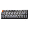 Teclado mecánico portugués ZIYOULANG K68 con Bluetooth y cable (interruptor rojo gris oscuro)