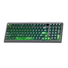 Teclado mecánico LANGTU T98 con Bluetooth, inalámbrico y con cable, triple modo, intercambiable en caliente, con N teclas intercambiables, estilo: interruptor de cristal verde con efecto sombra, 10 000 mAh