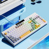 Teclado mecánico para juegos LANGTU L102 con cable de 1,5 m y luz RGB (Glow Rock)