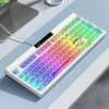 Teclado mecánico para juegos LANGTU L102 con cable de 1,5 m y luz RGB (vidrio en la nube)