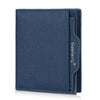 Baellerry D3152 Cartera compacta para hombre, informal, de negocios, con tarjetero (azul)