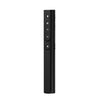 Puntero láser rojo recargable, control remoto de presentación, alcance inalámbrico de 100 m con receptor USB magnético (negro)