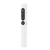 Puntero láser rojo recargable, control remoto de presentación, alcance inalámbrico de 100 m con receptor USB magnético (blanco)