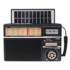 Altavoz portátil con Bluetooth y energía solar MD-979S, antena multifunción para exteriores (negro)