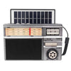 MD-979S Portable Solar Powered Bluetooth Speaker Multi-Function Outdoor Antenna Radio(Silver)