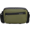 Bolso bandolera QISEMIAN para cámara DSLR, resistente al agua, con divisores extraíbles y soporte para trípode (verde)
