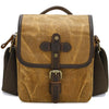 Bolsa de lona encerada para cámara con divisores ajustables para fotografía DSLR y viajes, talla S, amarillo polvoriento