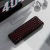 Teclado inalámbrico MOFii 711 Pearl semitransparente con triple modo Bluetooth y retroiluminación RGB (negro)