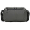 QISEMIAN - Bolso de hombro para cámara para hombre con divisores extraíbles integrados para equipos digitales (gris)