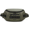 Bolso bandolera QISEMIAN para cámara de pecho para hombre con divisores extraíbles, bolso bandolera para desplazamientos urbanos (verde)