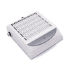 Aspirador de uñas BLUEQUE BQ-858-10 con filtro, 100 W, alta potencia, enchufe estadounidense (blanco)