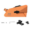 Bolsa para sillín ENLEE Bike de liberación rápida, impermeable y reflectante, 1,3 L, color naranja