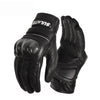 Guantes de moto SULAITE de piel de oveja transpirables, de dedos completos, para invierno, con forro polar (XL)