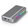 Carcasa externa para SSD Blueendless M280U4 PLUS USB4 con RGB L y ventilador externo, lector de SSD M.2 NVMe