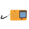 Radio portátil W-913 de doble potencia con puntero, radio multibanda FM/AM/SW1-7 (naranja)