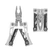 Herramienta EDC Nextool Silver Blade 14 en 1, alicates plegables de bolsillo, destornillador, llave inglesa, cuchillo y estuche de cuero (NE20182)