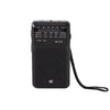 Radio de doble potencia W-918 Pointer, radio FM/AM/SW de banda completa (negra)