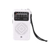 Radio de doble potencia W-918 Pointer, radio FM/AM/SW de banda completa (blanca)