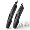 Guardabarros WEST BIKING extra anchos y largos para bicicleta de montaña, cobertura total para bicicletas de 20, 22 y 24 pulgadas (negro)