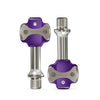 WEST BIKING - Candado para bicicleta de carretera (doble cara, 3 rodamientos, morado)