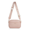 Baellerry N8941 Bolso bandolera minimalista para mujer con cremallera cuadrada (rosa)