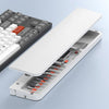 Kit de limpieza de teclado 22 en 1 con reposamuñecas y estuche magnético para guardar herramientas para teclados mecánicos, portátiles y teléfonos (blanco)