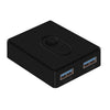 KM-U204A - Conmutador para compartir ordenadores (teclado, ratón, USB e impresora), especificación: USB 3.0, 2 entradas, 1 salida