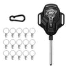 ENLEE YY-E1 - Tendedero retráctil portátil para exteriores (9 m), multifuncional, para acampar (negro)
