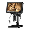 Microscopio industrial digital MK7 de 7 pulgadas con pantalla HD giratoria, herramienta de reparación e inspección. Especificaciones: con luz.