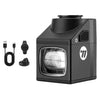 Luz delantera para bicicleta WEST BIKING YP0701501 con línea de corte, IPX4, resistente al agua, de alto brillo, para conducción nocturna (negra)