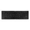 B028 Teclado Bluetooth inalámbrico portátil de dos pliegues, mini teclado magnético (negro)