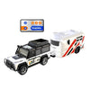 Mini coche RC de aleación con luces, escala 1:64, modelo de coche de juguete simulado, especificación: 6601, blanco, con caja para colgar.
