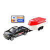 Mini coche RC de aleación 1:64 con luces, modelo de coche de juguete simulado, especificación: 5501 negro con caja para colgar
