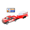 Mini coche RC de aleación 1:64 con luces, modelo de coche de juguete simulado, especificación: 5501 rojo con caja colgante