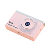 Cámara retro M12 de 2,4 pulgadas HD con doble lente CCD para estudiantes (rosa)