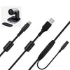 Cable de alimentación y datos 2 en 1 de repuesto para cámaras Logitech CC2900e, CC3500e y PTZ Pro (longitud del cable: 3 m)