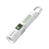 Linterna digital portátil SMILING SHARK SD-5424A con pantalla digital superbrillante y gancho para exteriores, luz telescópica con zoom (blanca)